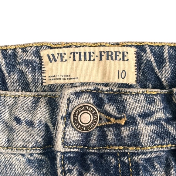 Free People We The Free come As You Are Denim Maxi Skirt Sz 10 - Picture 3 of 5